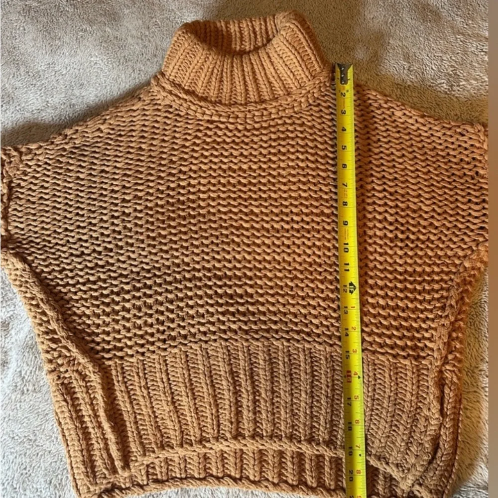 Free People Warm Brown Turtleneck Sweater